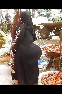 arab abaya hijab ass